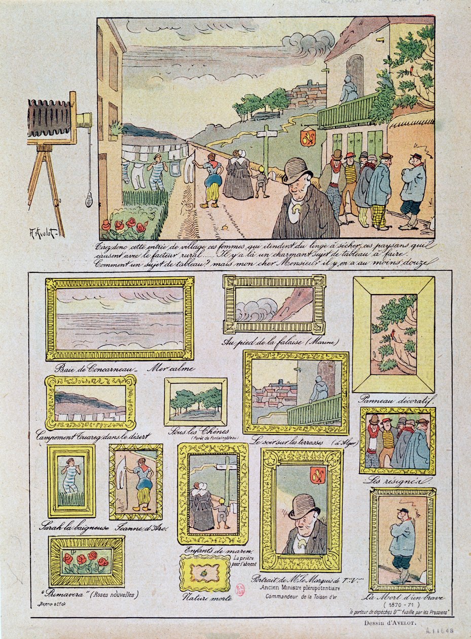 Dimostrazione dei molti usi di una fotografia nella composizione, c.1910 da Henri Avelot