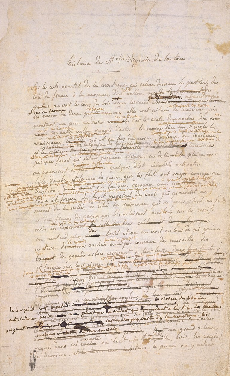 Pagina di apertura di Paul et Virginie, 1787 da Henri Bernardin de Saint Pierre