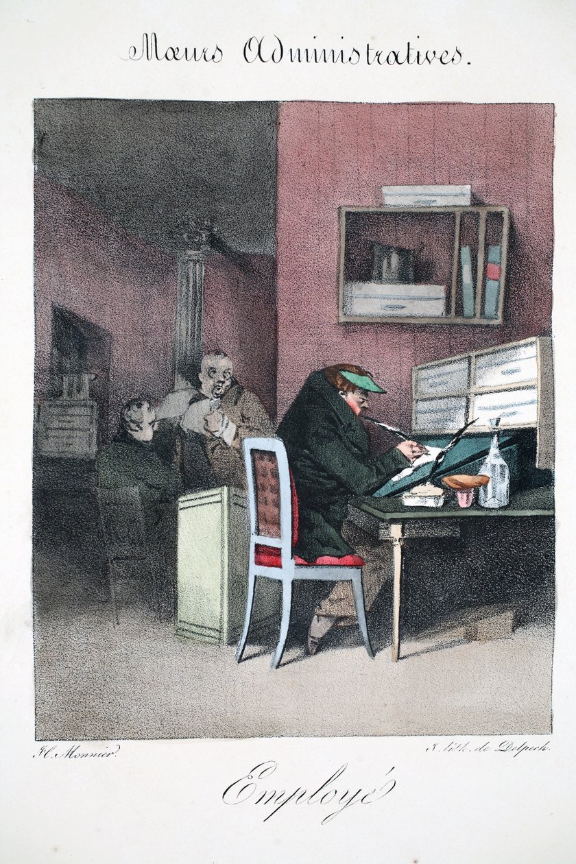 Impiegato, illustrazione da 