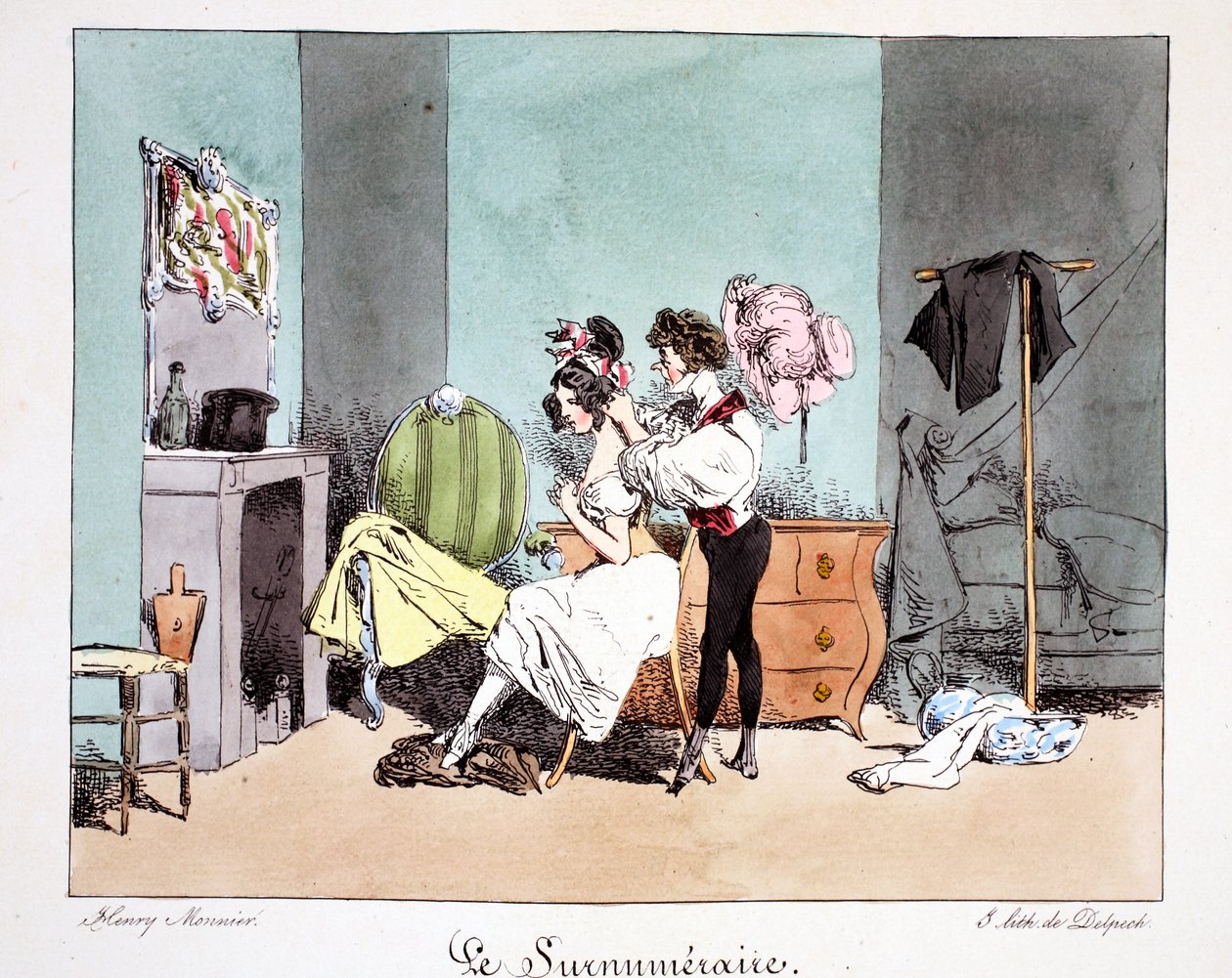 Le Surnumeraire, c.1828 da Henri Bonaventure Monnier