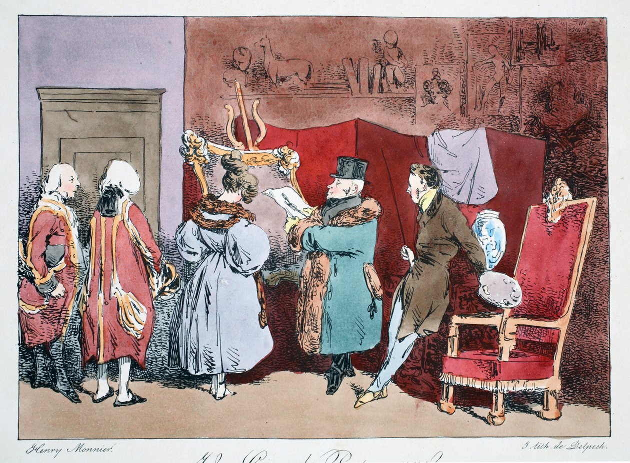 Un grande personaggio, c.1828 da Henri Bonaventure Monnier