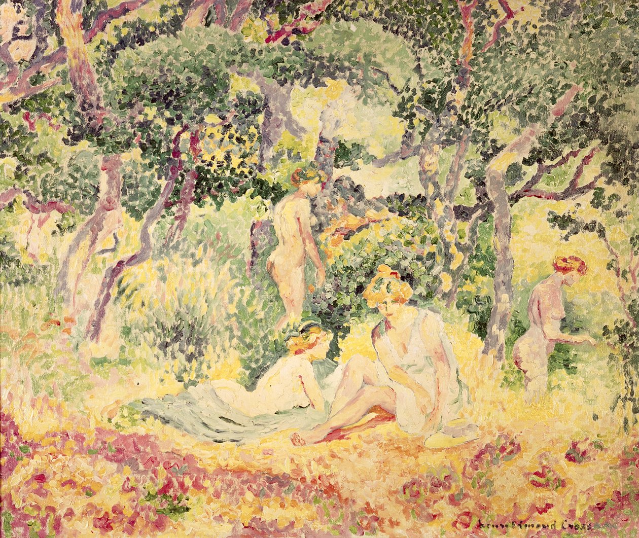 Nudi in un Bosco da Henri Edmond Cross