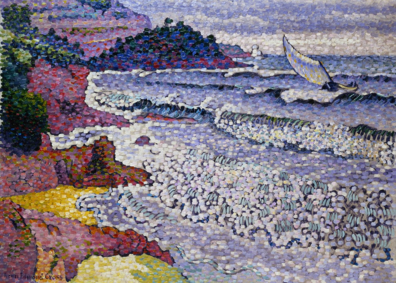 Il mare agitato, 1902-3 da Henri Edmond Cross