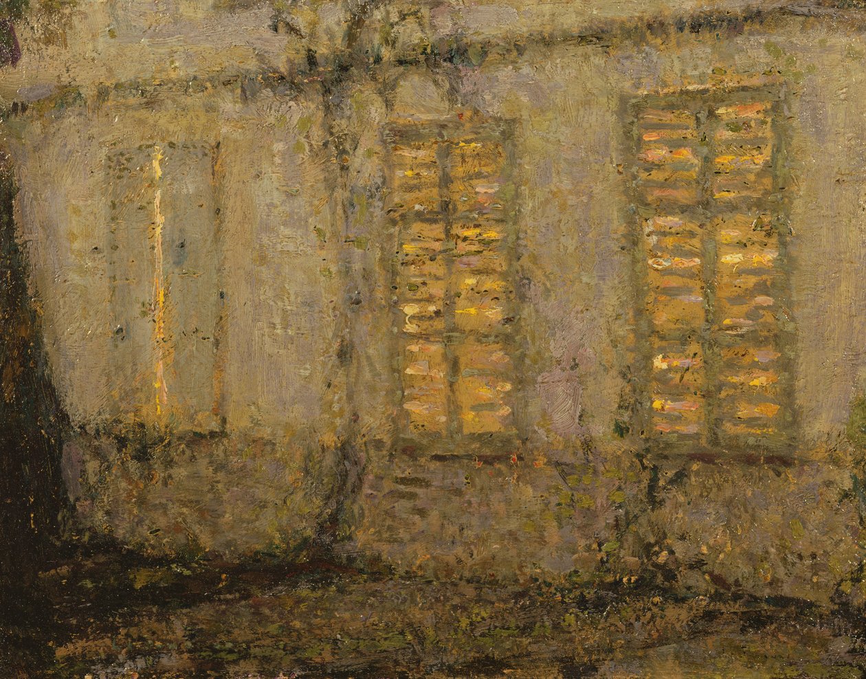 Persiane chiuse, chiaro di luna, Gerberoy, c.1932 da Henri Eugene Augustin Le Sidaner