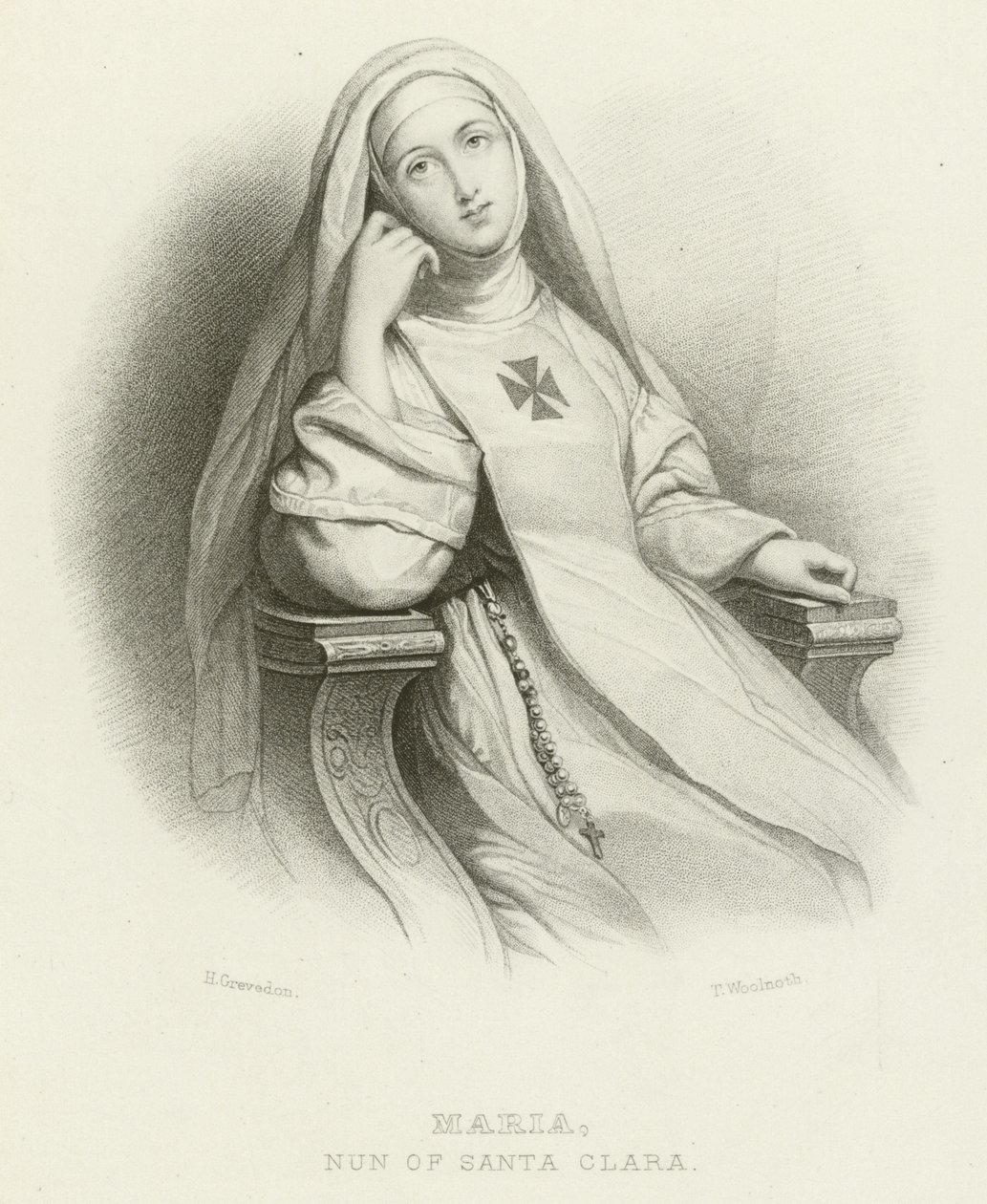 Maria, suora di Santa Clara da Henri Grevedon