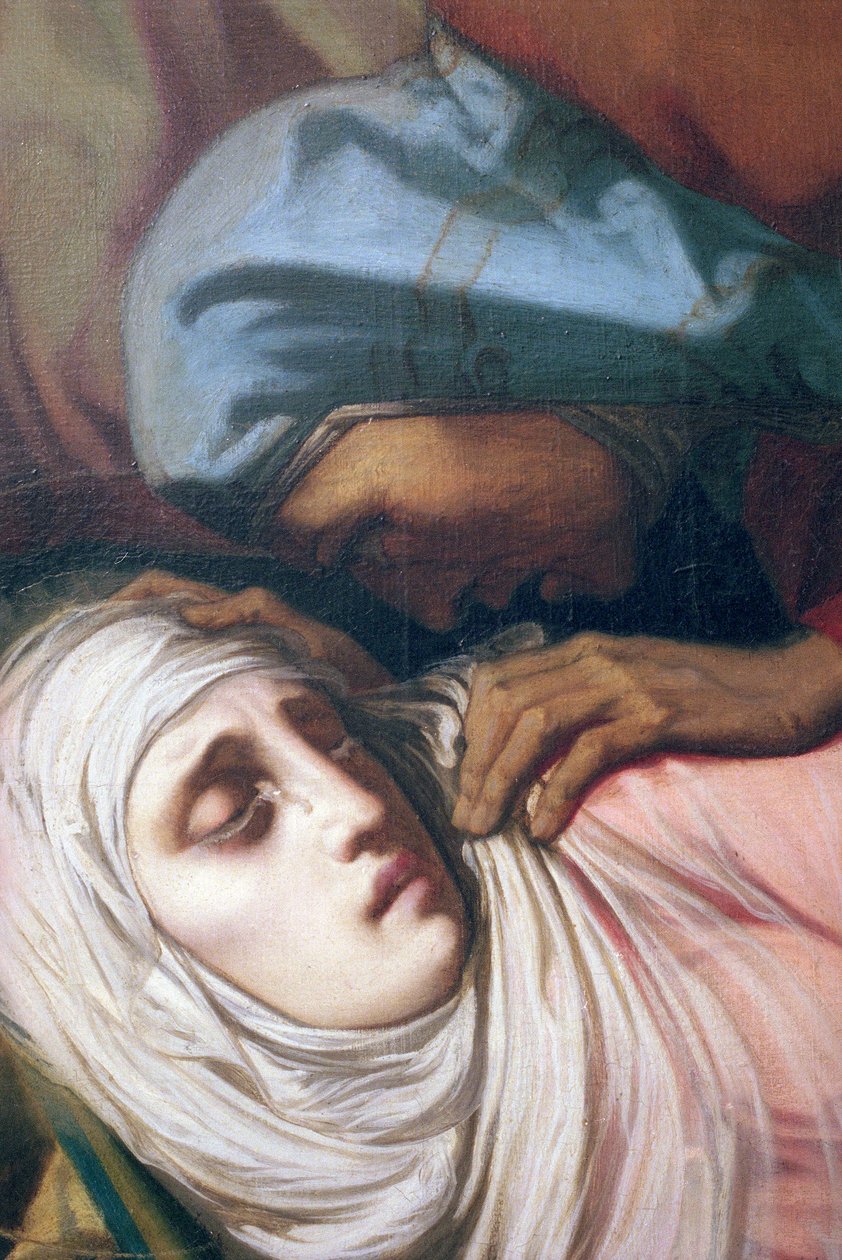 Vergine Maria ai piedi della Croce, 1847 (dettaglio) da Henri Lehmann