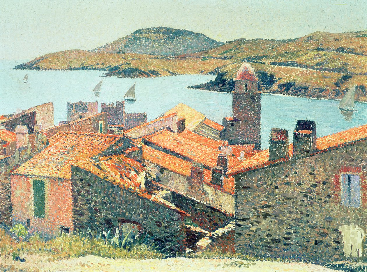 Tetti rossi a Collioure da Henri Martin