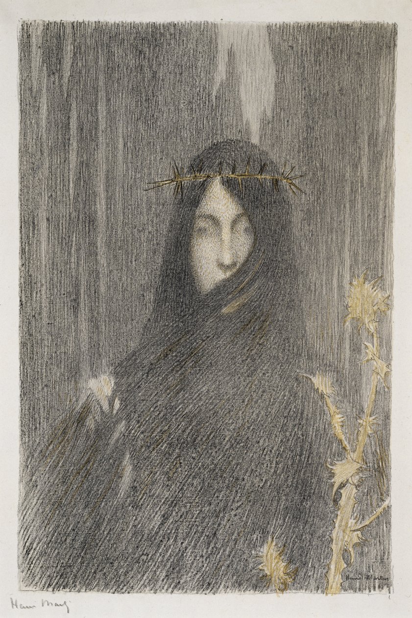 Tête de femme (Testa di una donna) da Henri Martin