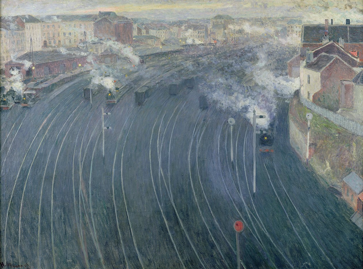 Stazione del Lussemburgo, Bruxelles, 1903 da Henri Ottmann