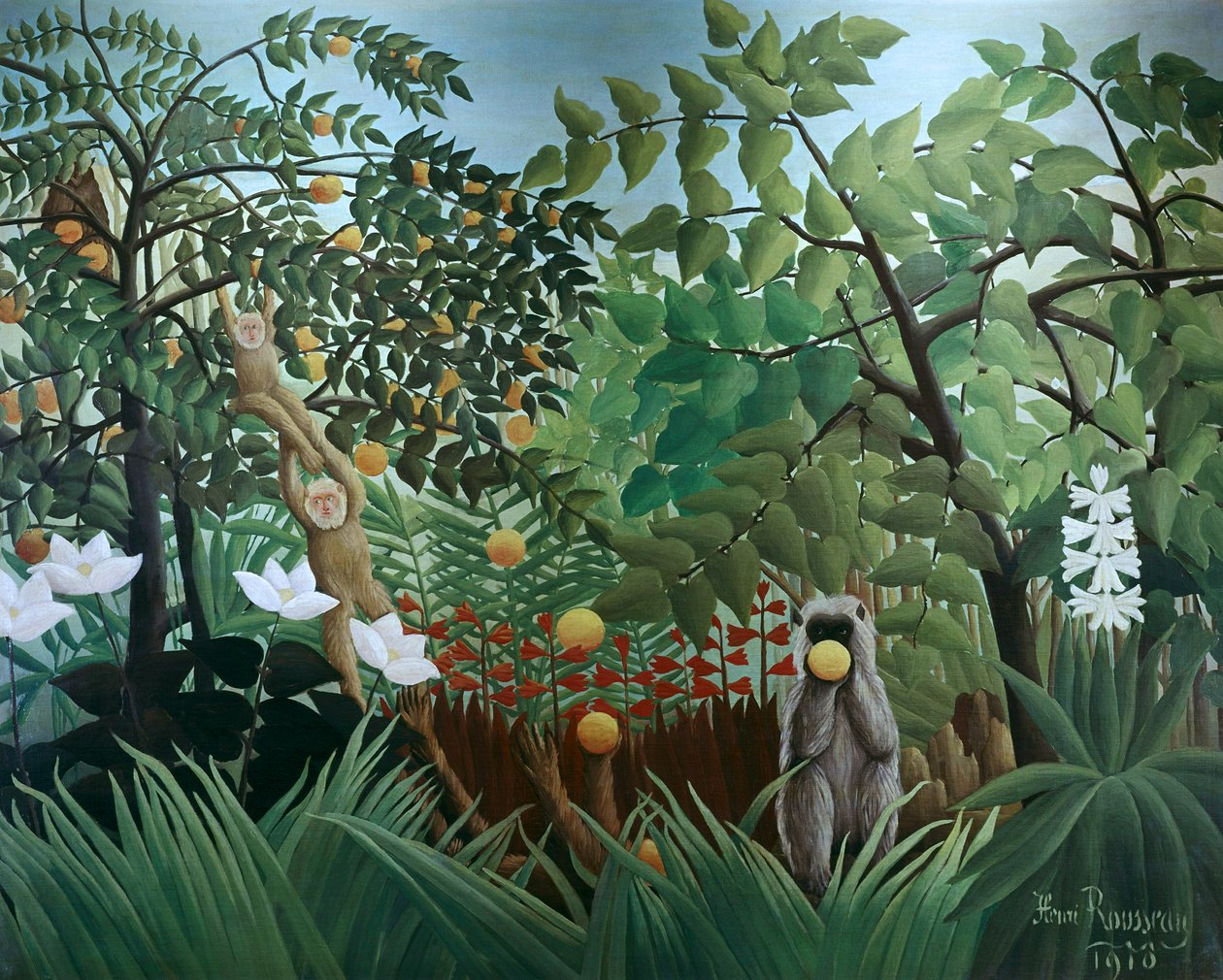 Paesaggio Esotico, 1910 da Henri Rousseau