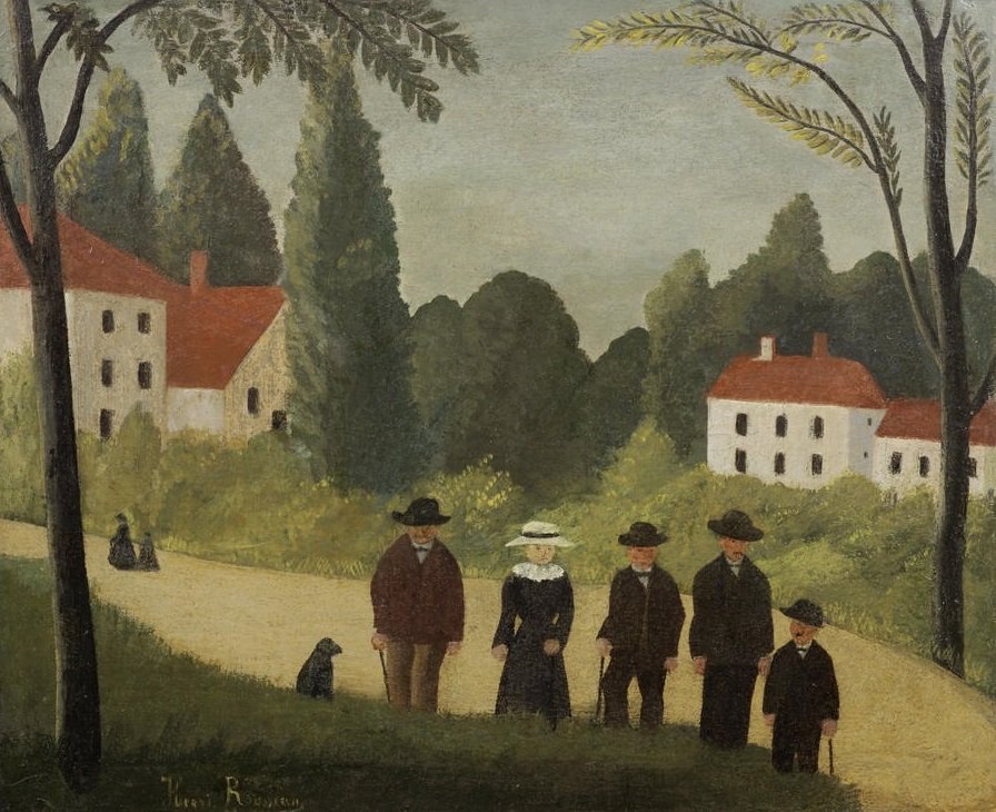 I passeggiatori da Henri Rousseau