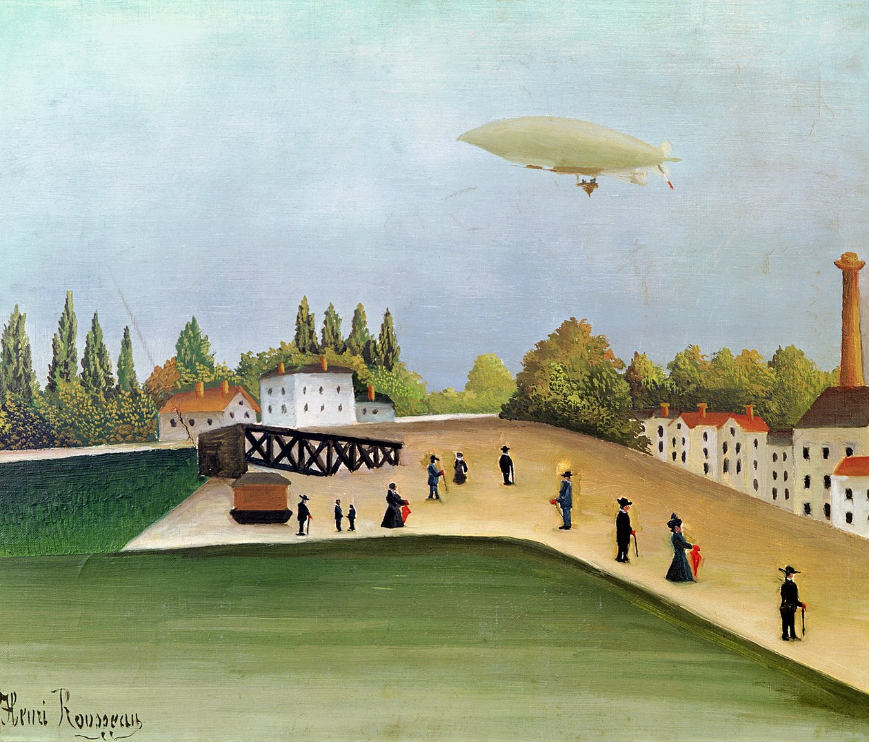 Quai a Ivry, c.1908 da Henri Rousseau