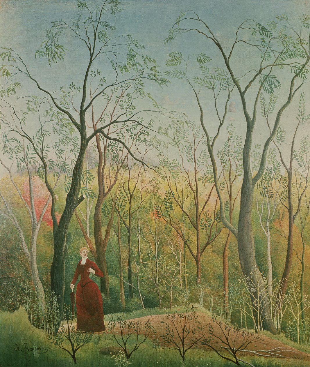 La passeggiata nella foresta, 1886-90 da Henri Rousseau