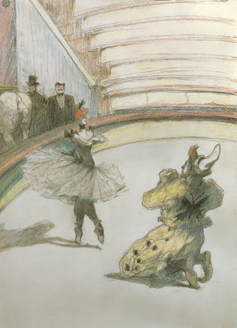 Chiamata alla ribalta al circo da Henri de Toulouse Lautrec