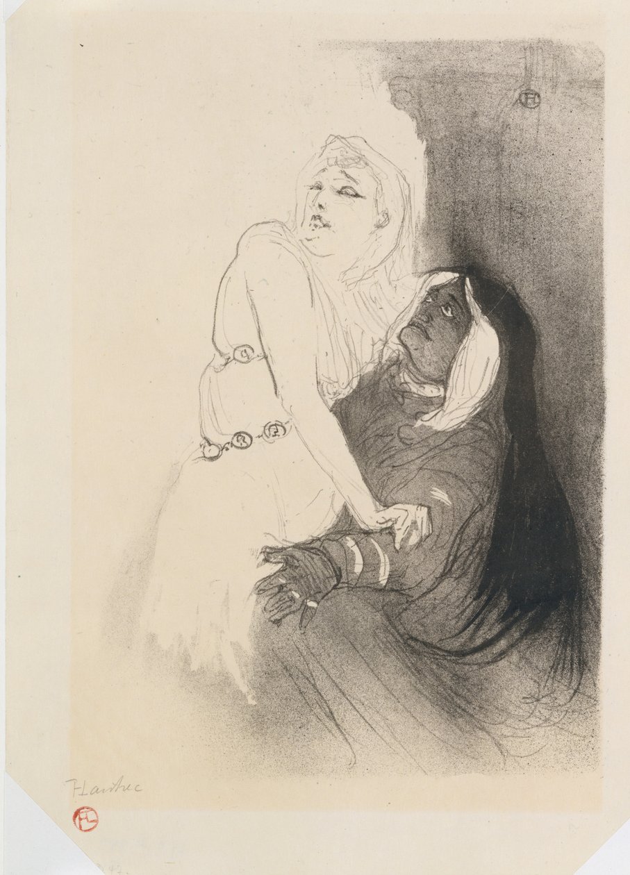 Sarah Bernhardt in Phèdre da Henri de Toulouse Lautrec