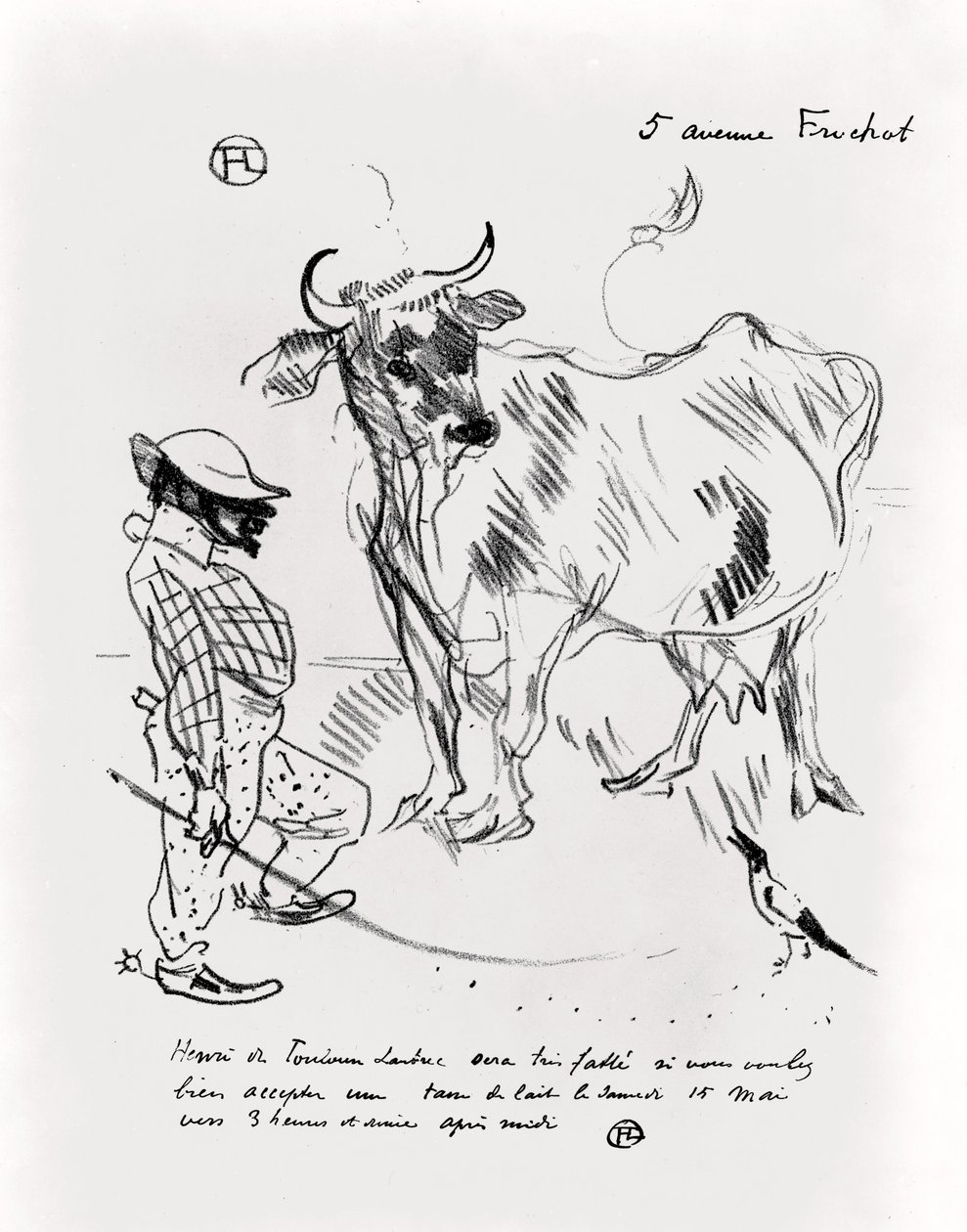 Invito a una tazza di latte, 1897 da Henri de Toulouse Lautrec