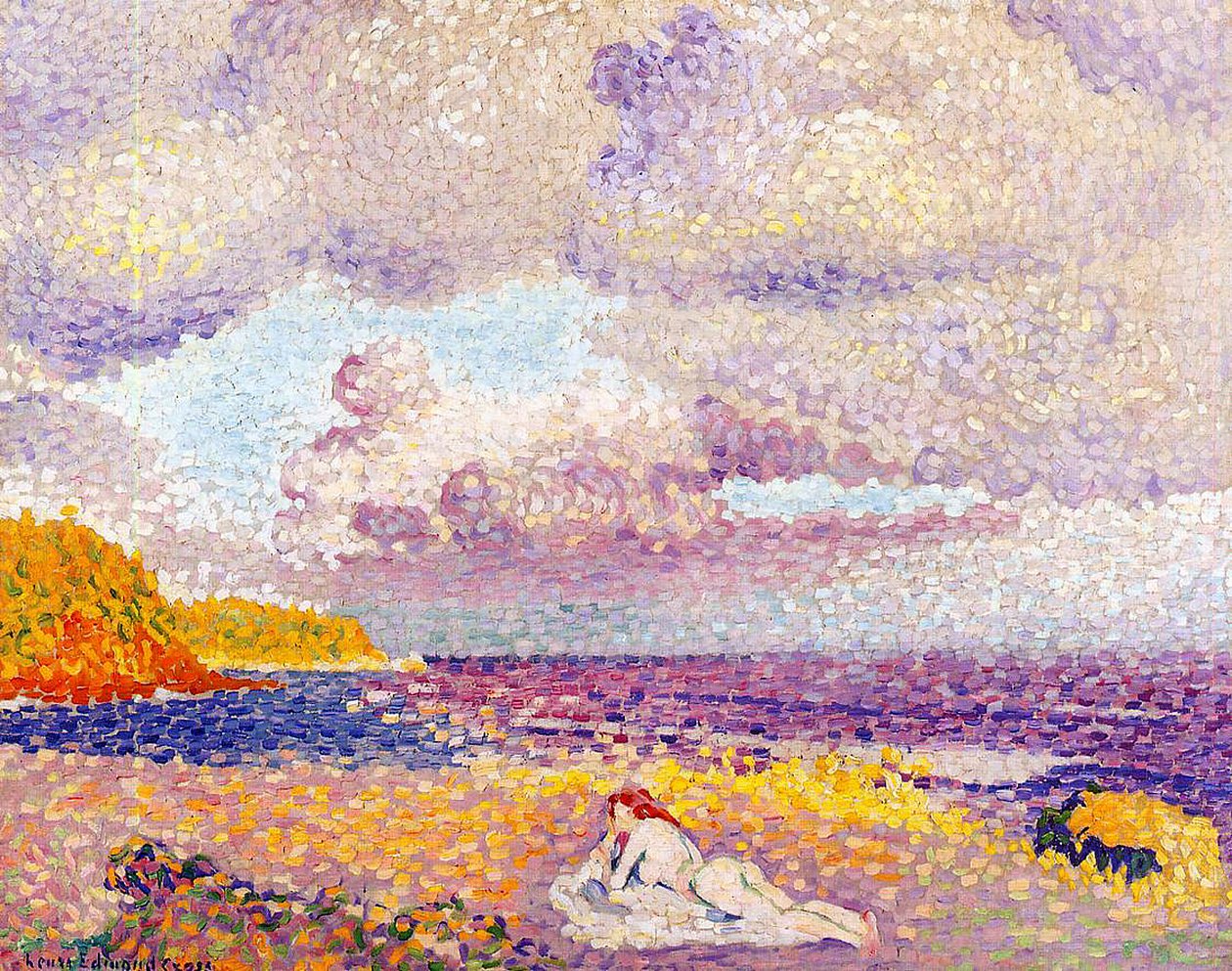 Una tempesta in arrivo, 1907-08 da Henri Edmond Cross