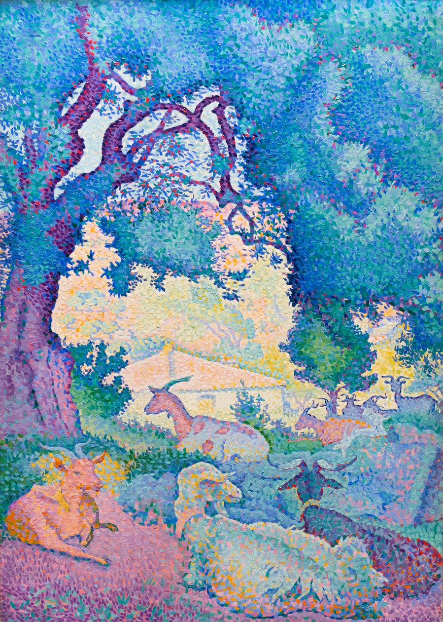 Paesaggio con capre da Henri Edmond Cross