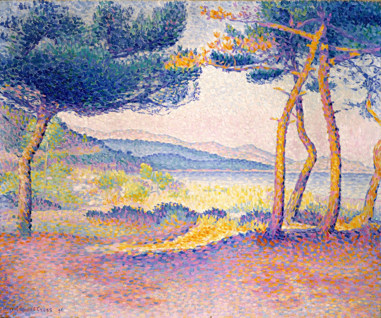 Pini lungo la riva da Henri Edmond Cross