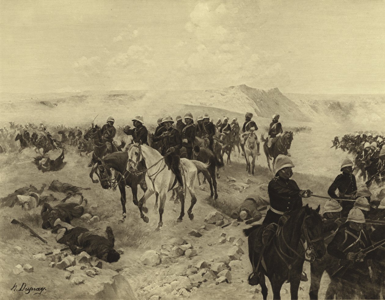 Battaglia di Kandahar, 1879 da Henri Louis Dupray