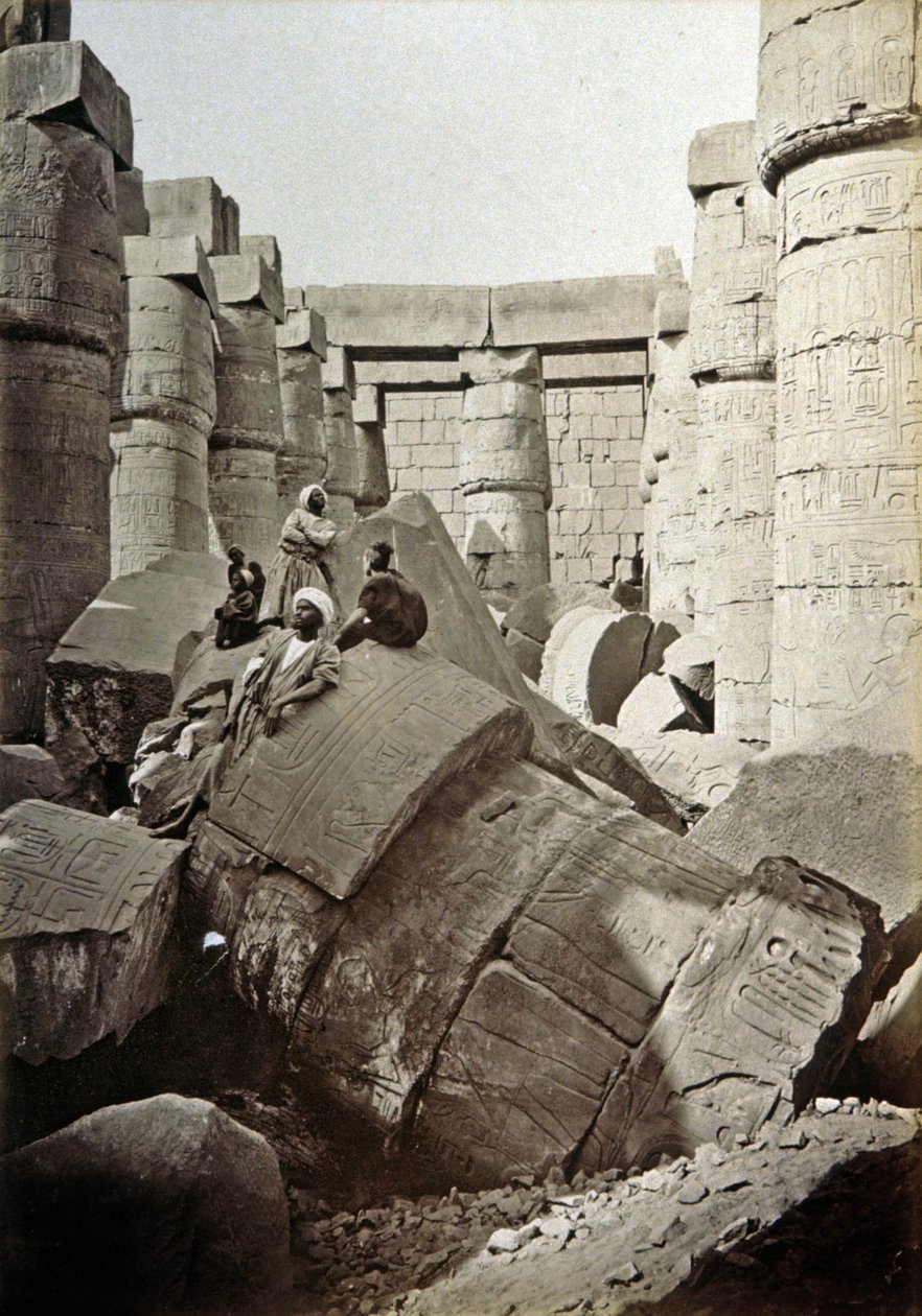 Tempio di Karnak, c.1900 da Henri Béchard