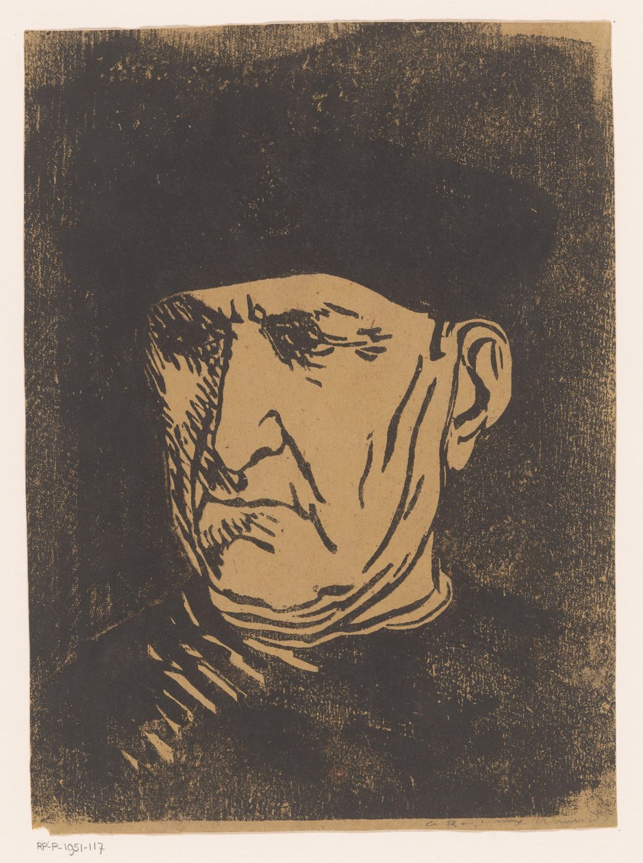 Testa di un ecclesiastico da Henri Charles Guérard
