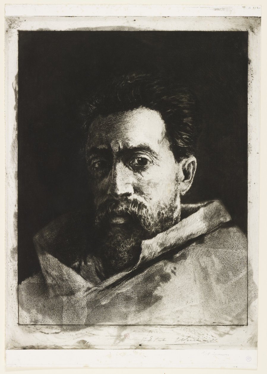 Autoritratto, c.1888 da Henri Charles Guérard