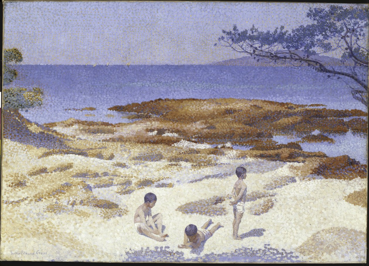 Spiaggia a Cabasson da Henri Edmond Cross