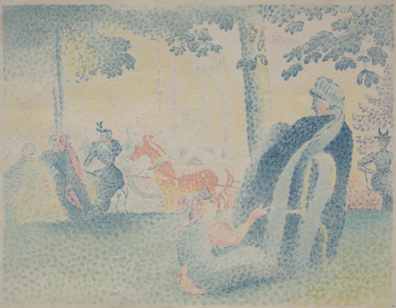 Nel parco da Henri Edmond Cross