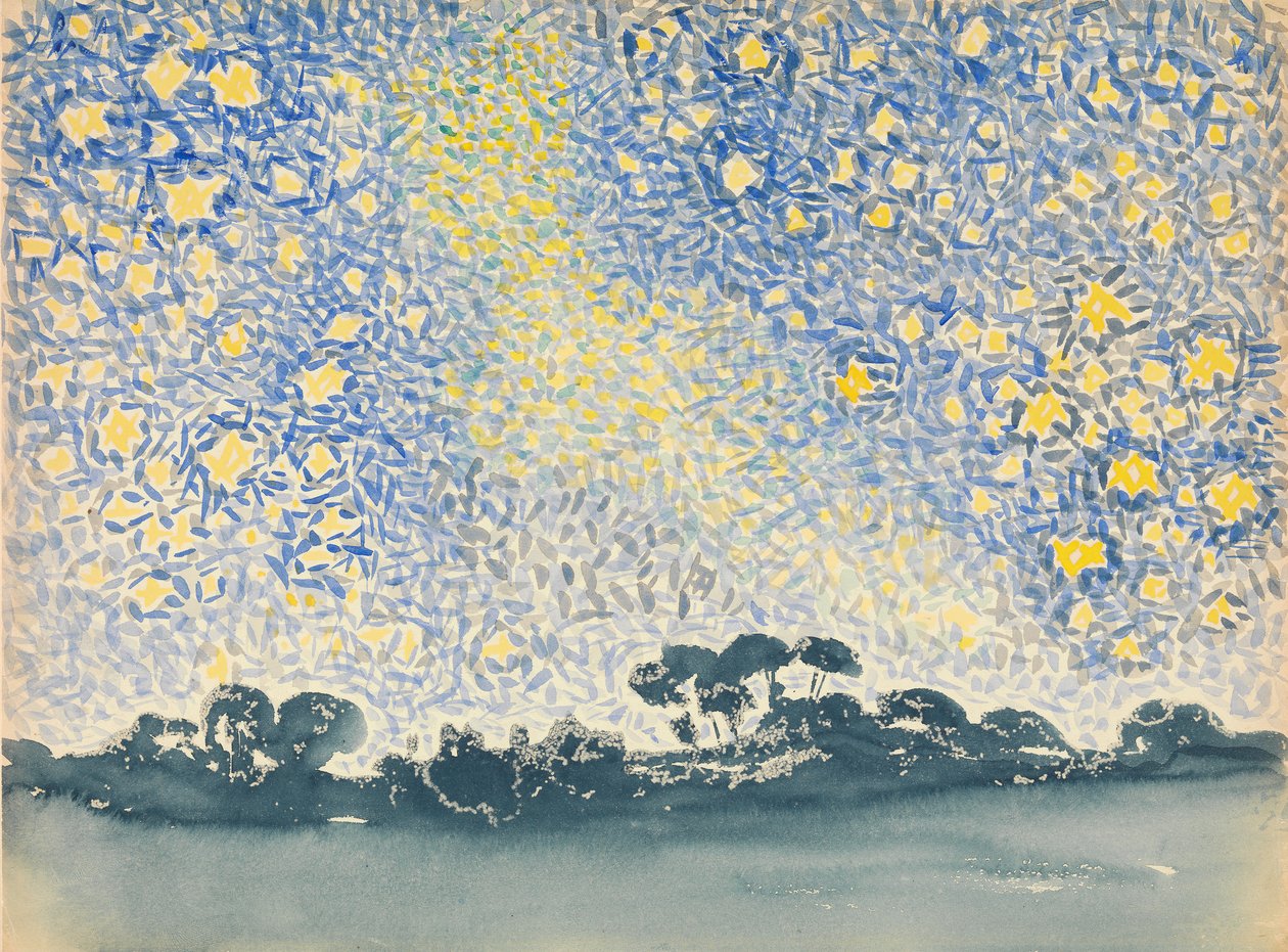 Paesaggio con stelle, ca. 1905-1908 da Henri Edmond Cross