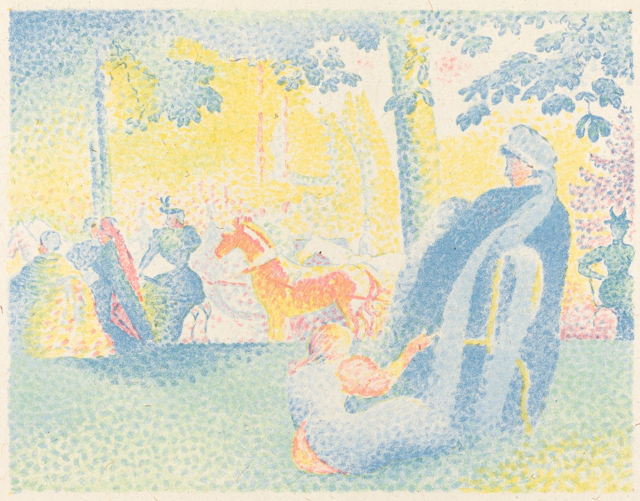 Gli Champs-Elysées da Henri Edmond Cross