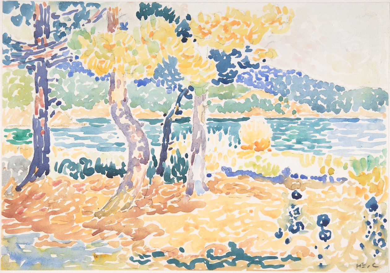 Pini sulla costa, n.d. da Henri Edmond Cross