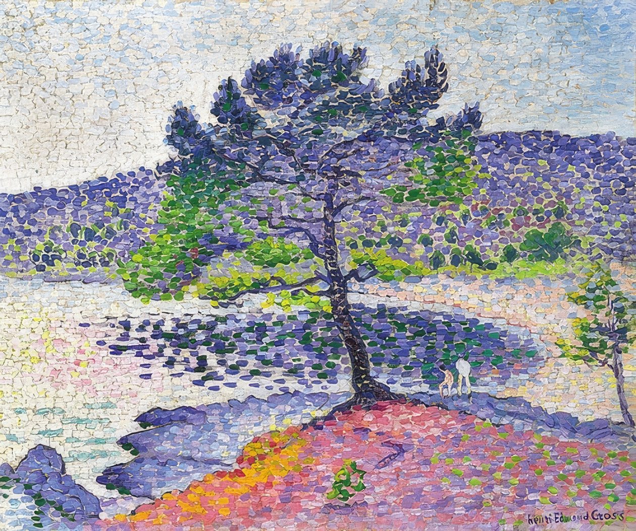 Spiaggia al crepuscolo da Henri Edmond Cross