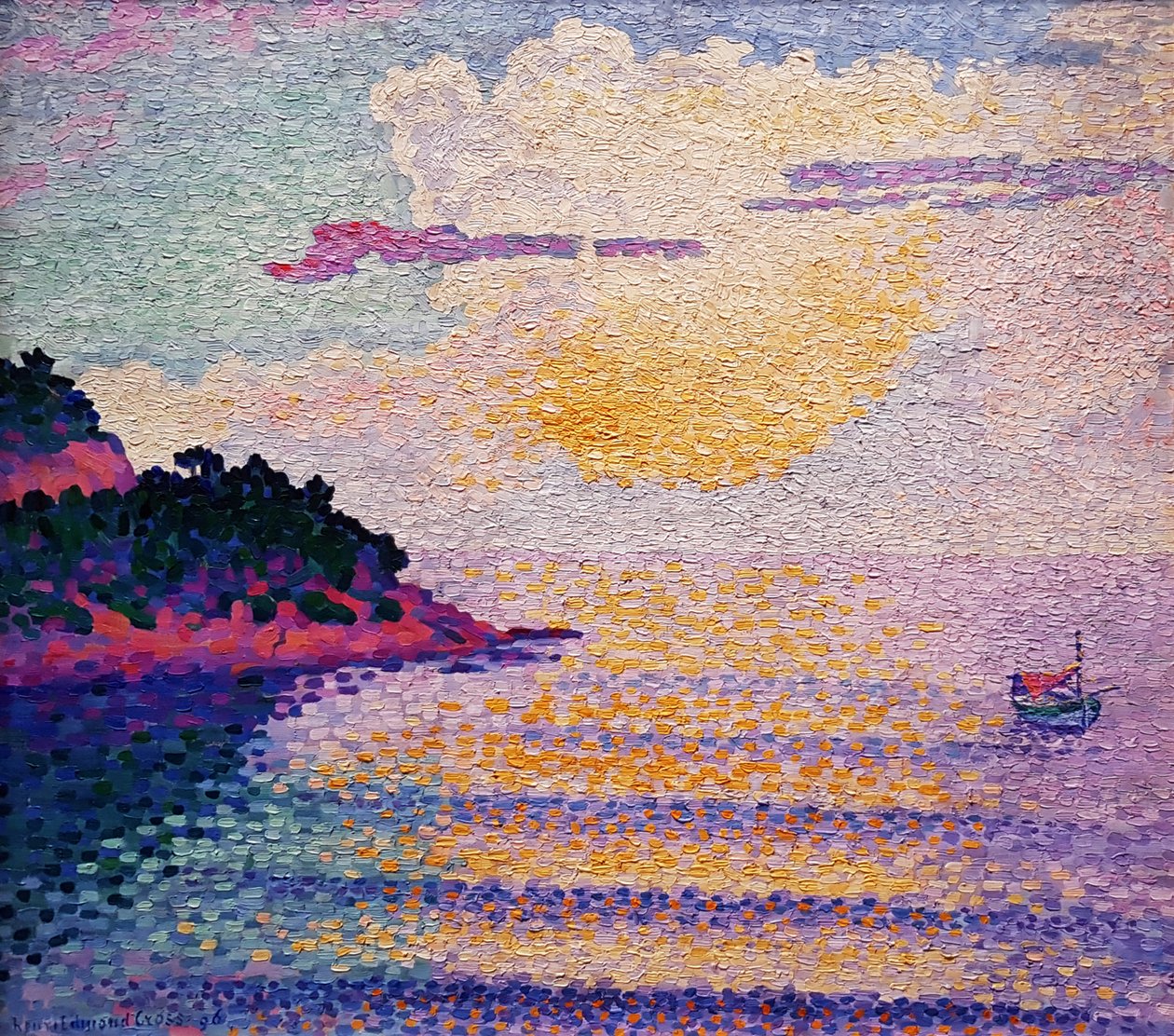 Tramonto sul mare da Henri Edmond Cross