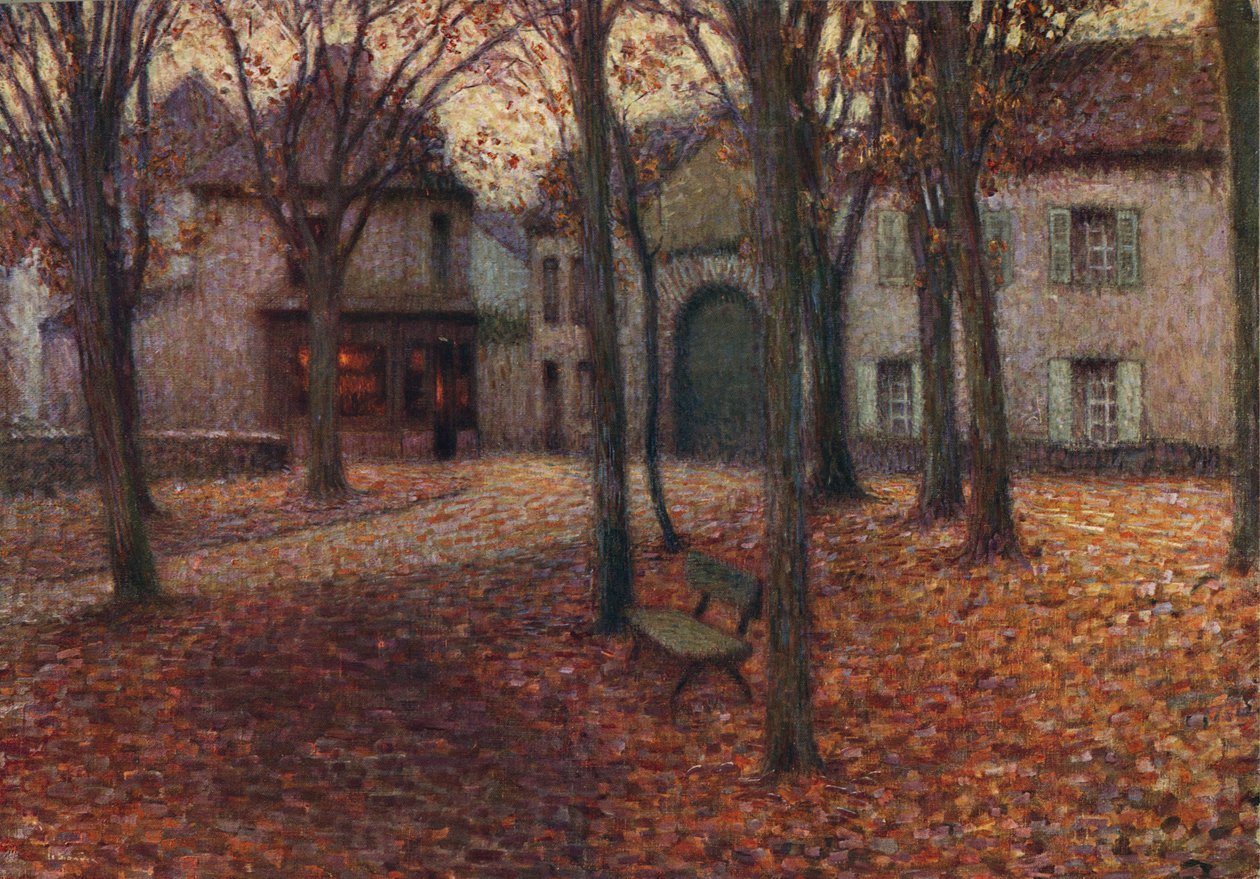 Il villaggio in autunno, c1915 da Henri Eugene Le Sidaner