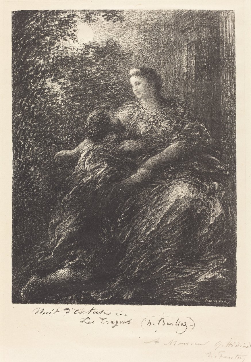 Duetto da "I Troiani" (6ª tavola) da Ignace Henri Jean Fantin Latour