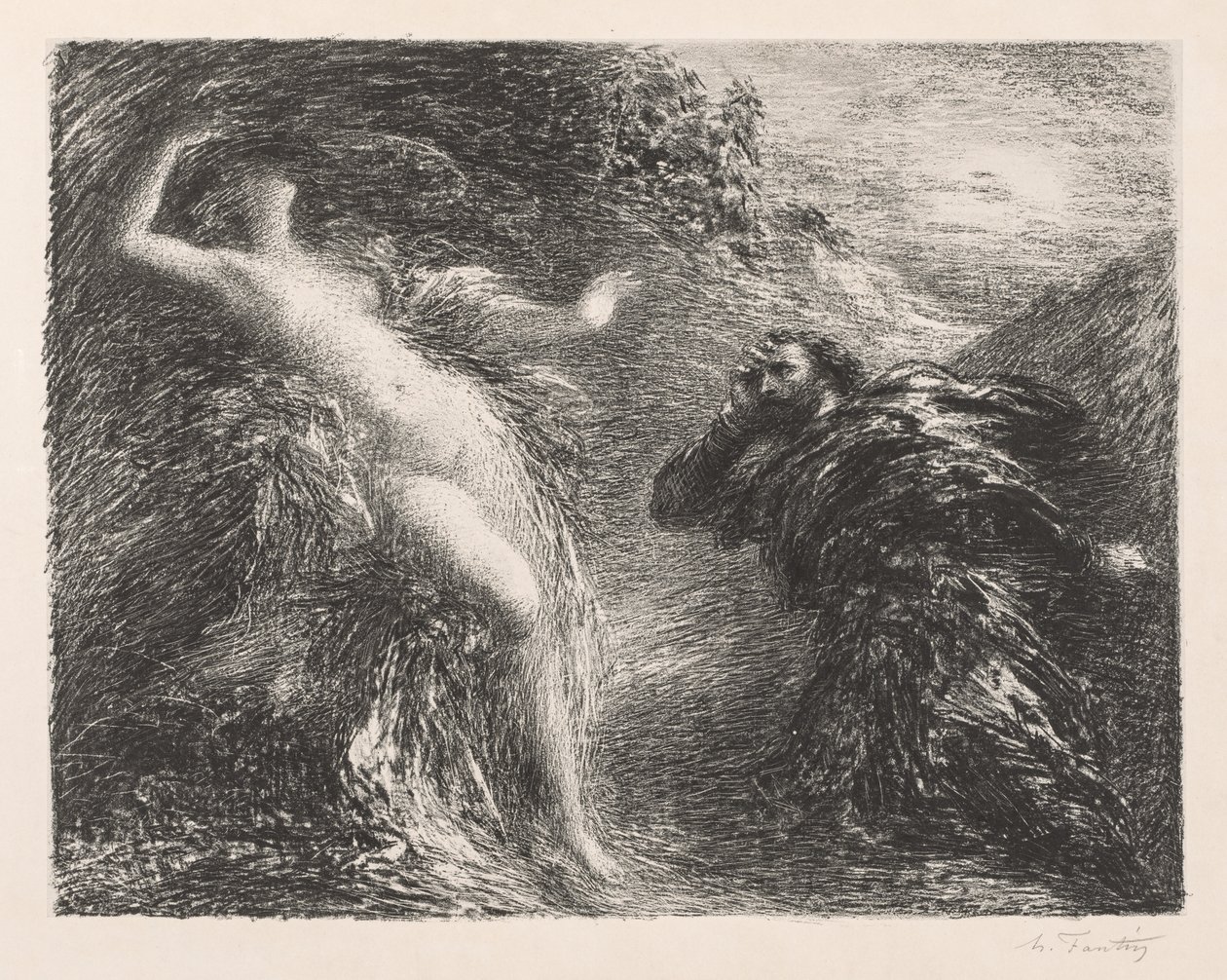 Manfred e Astarté da Ignace Henri Jean Fantin Latour