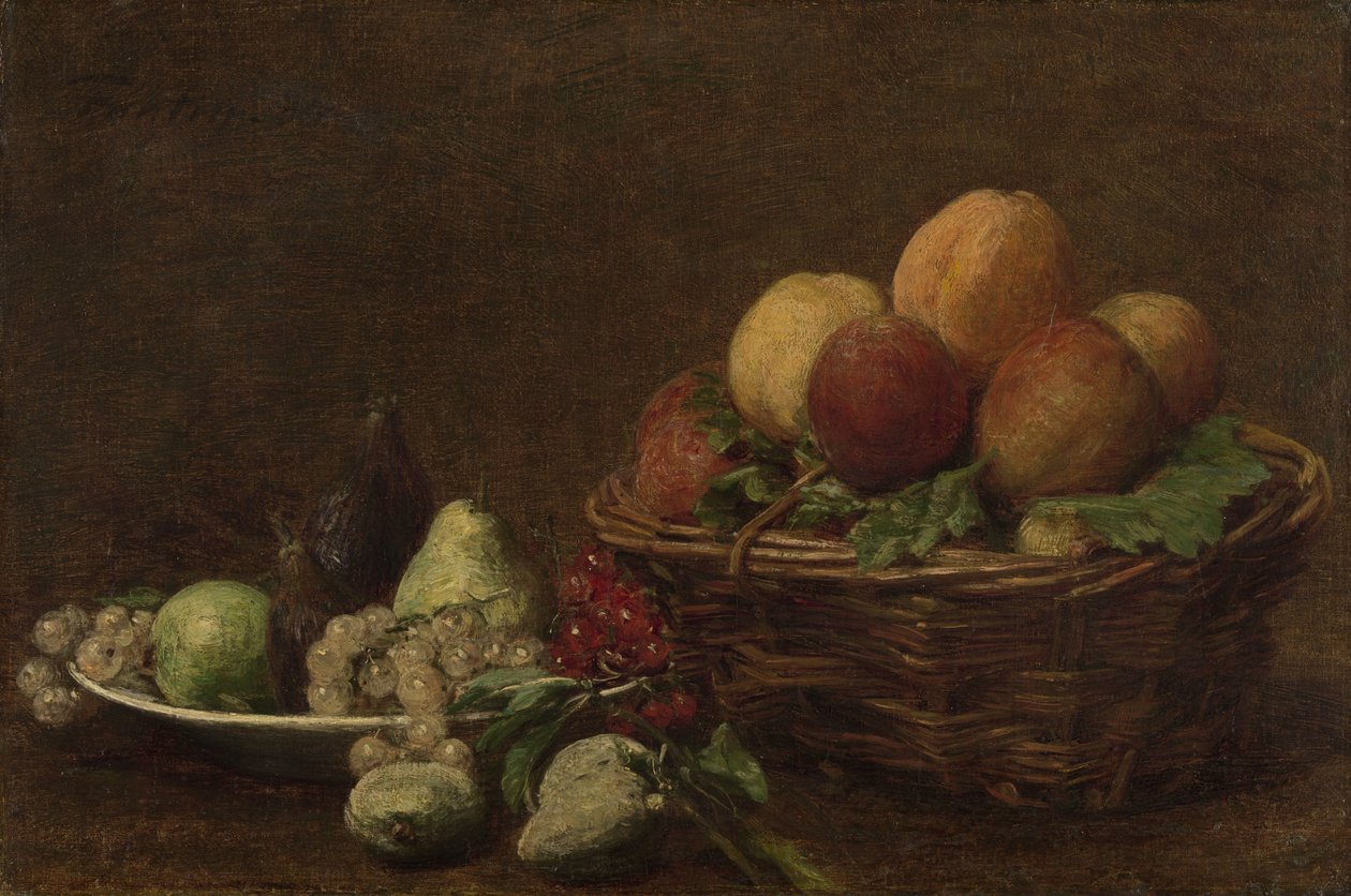 Natura morta con frutta da Ignace Henri Jean Fantin Latour
