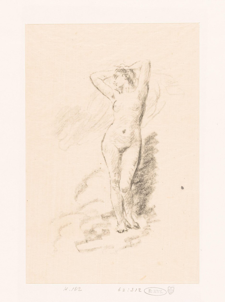 Studio di una donna nuda in piedi da Ignace Henri Jean Fantin Latour