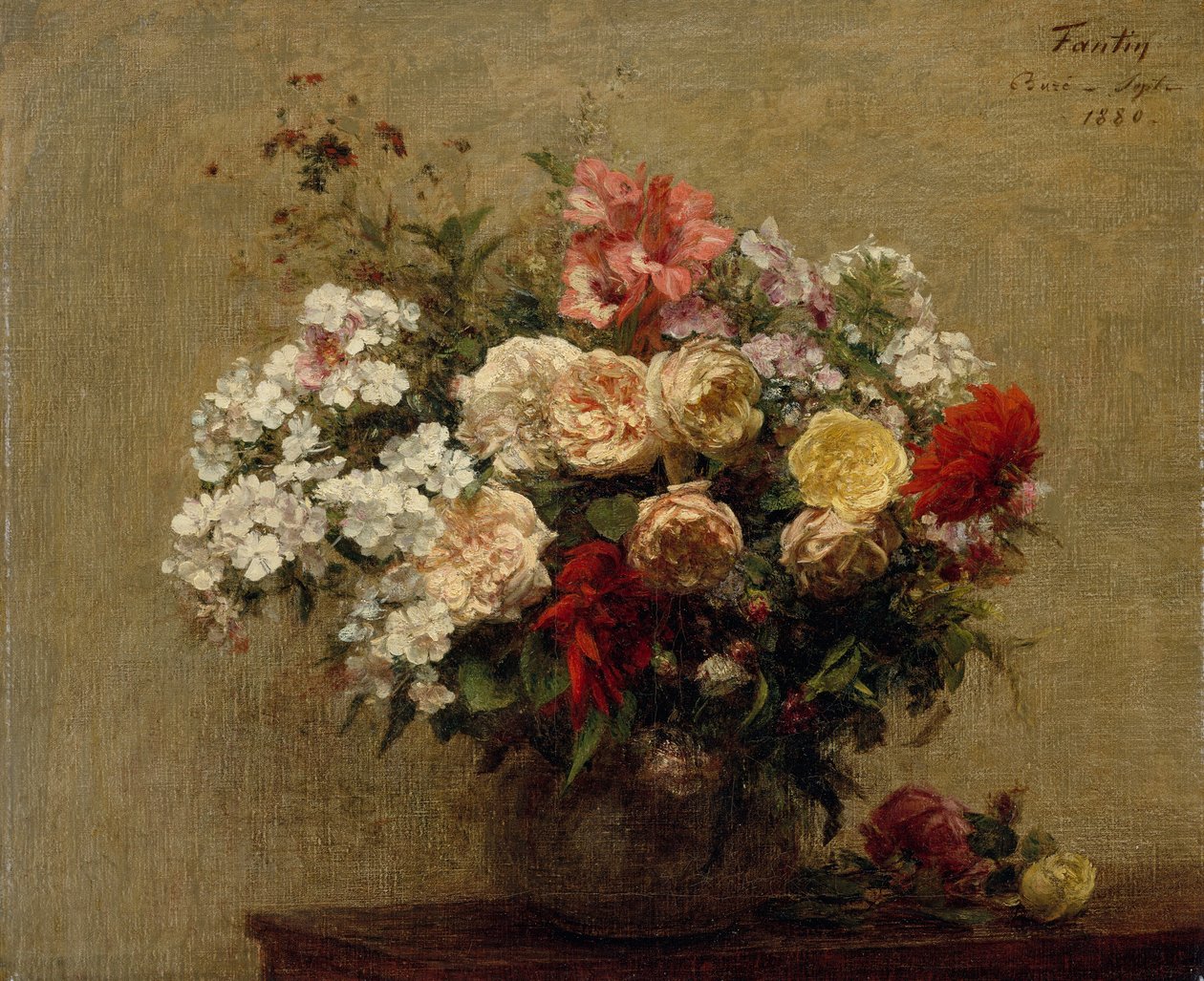 Fiori estivi, 1880 da Ignace Henri Jean Fantin Latour