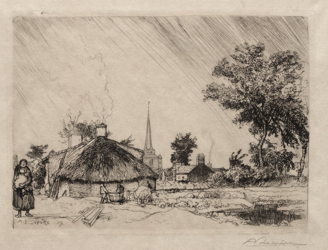 Il Temporale: St. Jean-de-Monte da Ignace Henri Jean Fantin Latour