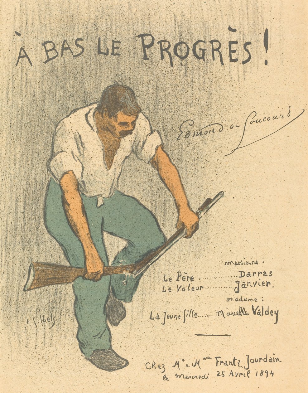 A Bas Le Progrès! da Henri Gabriel Ibels
