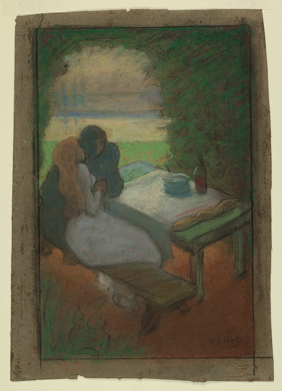 Amanti in un pergolato da Henri Gabriel Ibels