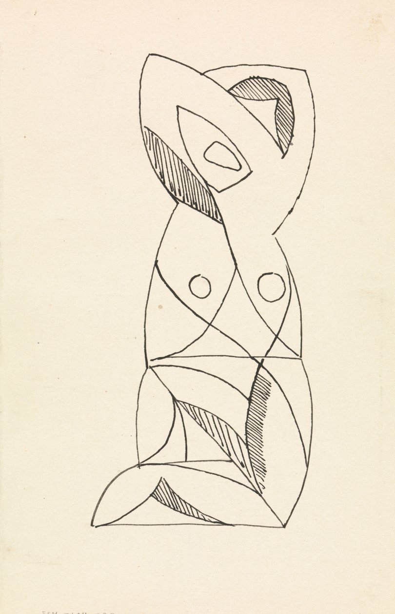 Figura femminile inginocchiata da Henri Gaudier Brzeska
