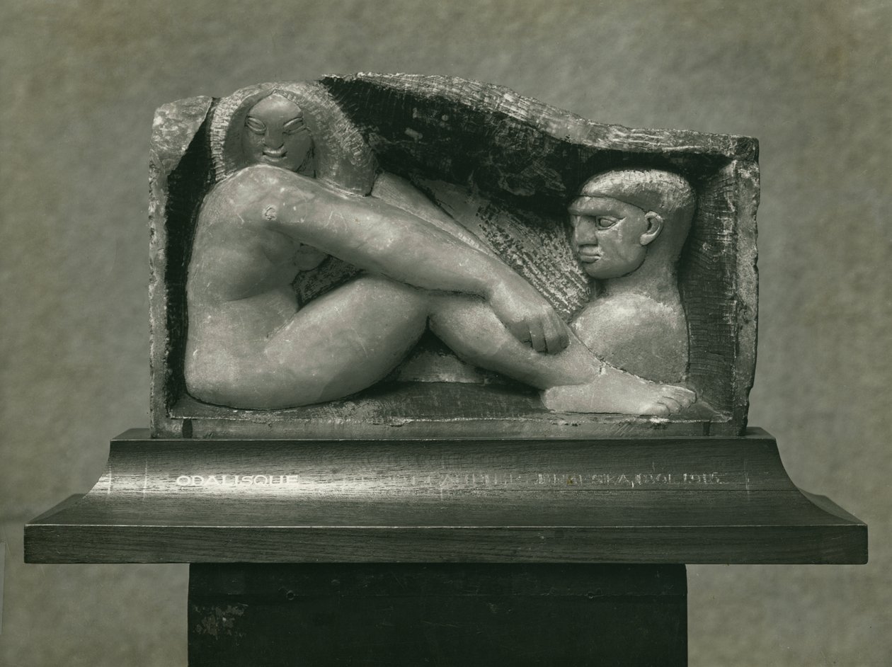 Odalisca (Uomo e Donna) 1912-13 (alabastro) da Henri Gaudier Brzeska