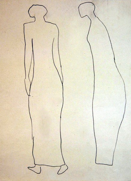 Silhouette (Promenatori) da Henri Gaudier Brzeska