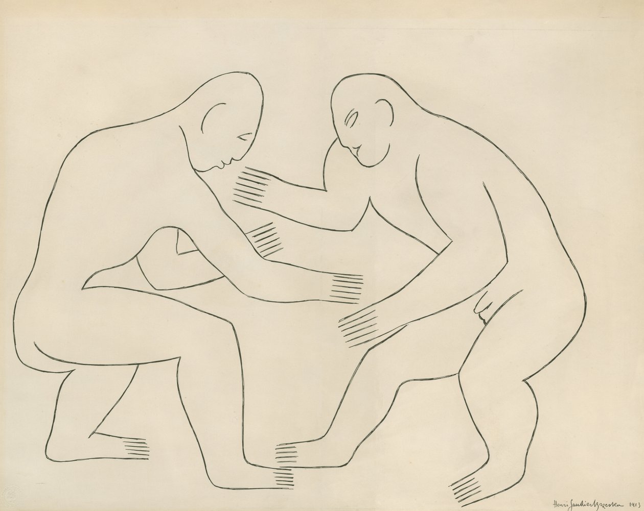 I Lottatori da Henri Gaudier Brzeska