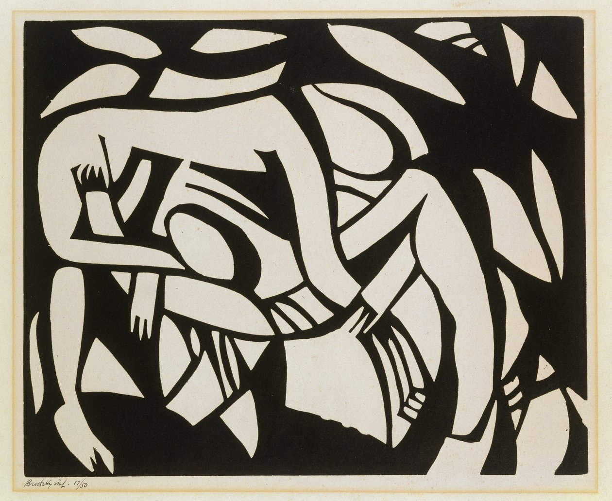 Lottatori da Henri Gaudier Brzeska