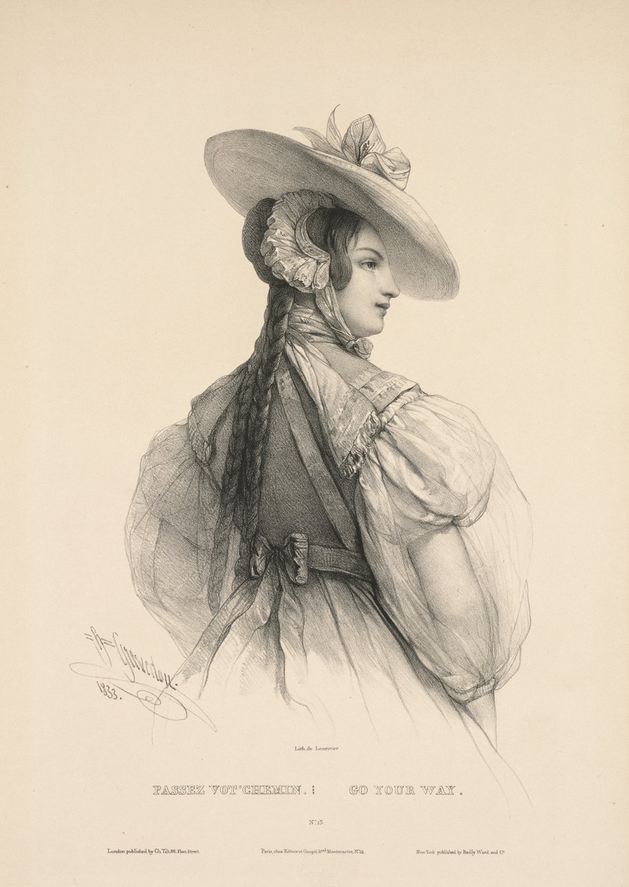 Vai per la tua strada, 1833 da Henri Grevedon
