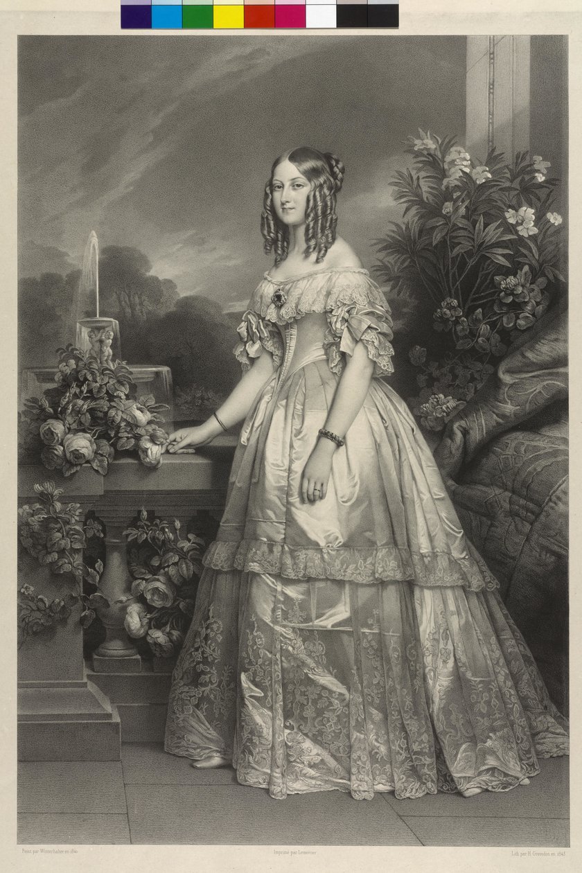 Principessa di Sassonia-Coburgo-Gotha Vittoria da Henri Grevedon